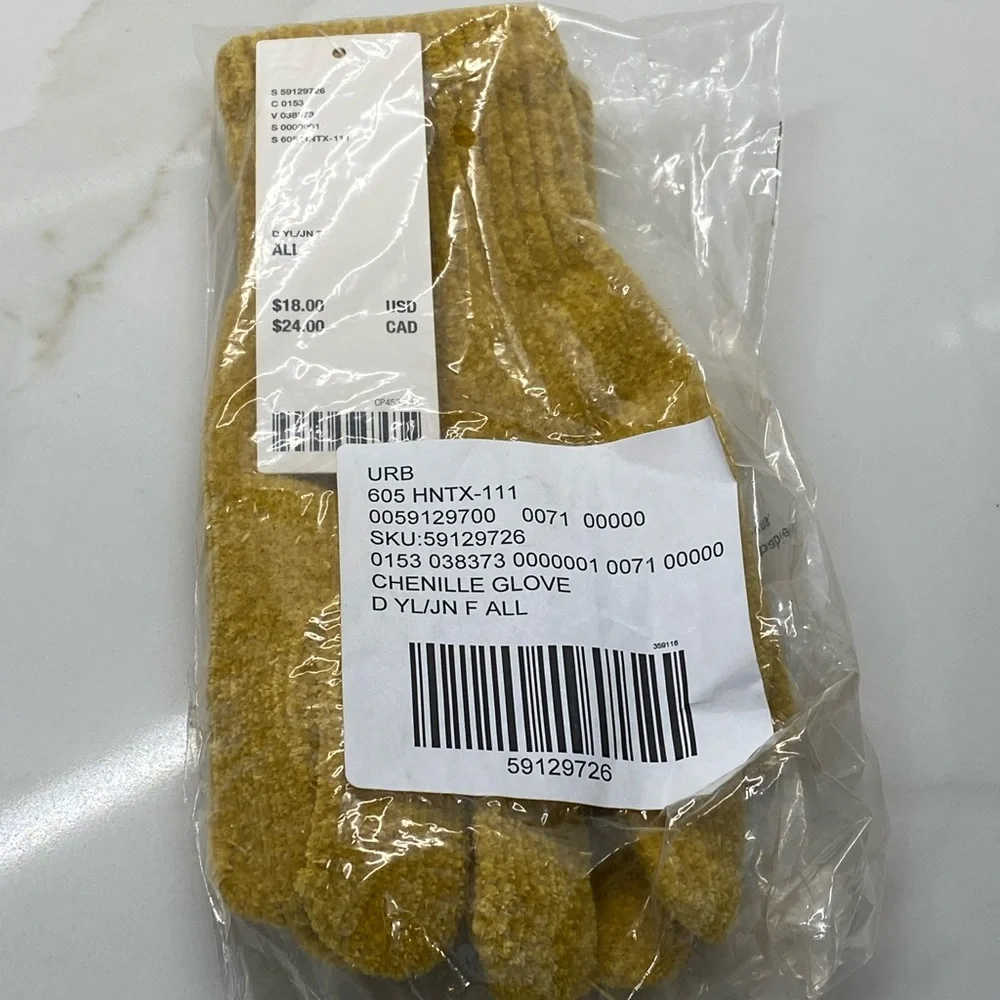 URBAN OUTFITTERS CHENILLE GLOVES NEW